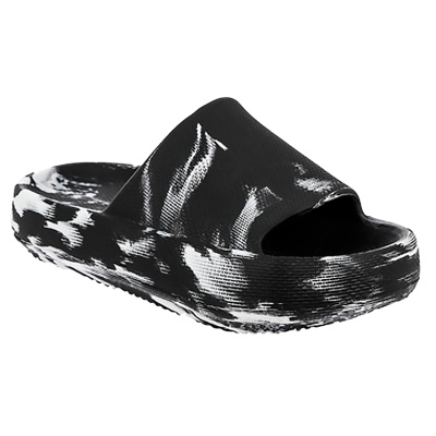 Сланцы детские для девочки и мальчика Kenka DGY_3415_black-white 1